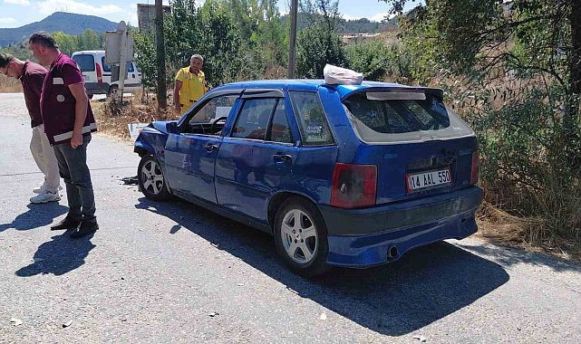 Bolu'da otomobille çarpışan motosikletin sürücüsü yaralandı