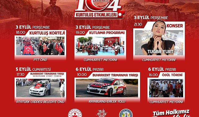 Buharkent'te 104. kurtuluş yıl dönümü coşkusu başlıyor