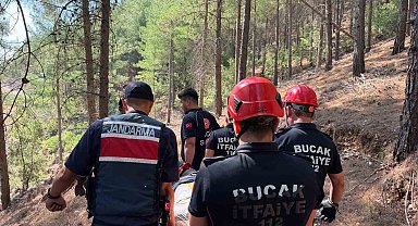 Burdur'da kayalıklardan düşen vatandaş ekiplerin müdahalesiyle kurtarıldı