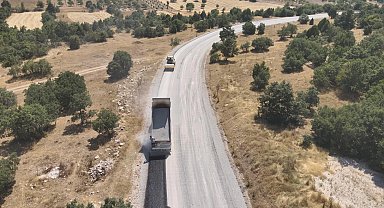 Bursa Büyükşehir Harmancık'ta da yolları yeniliyor