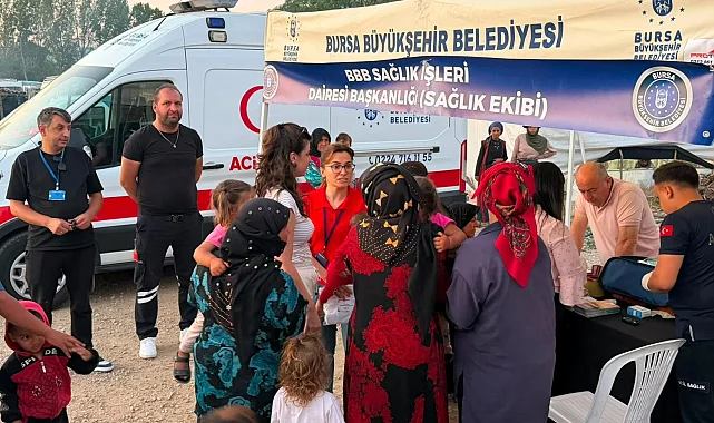 Bursa Büyükşehir'den mevsimlik tarım işçilerine destek