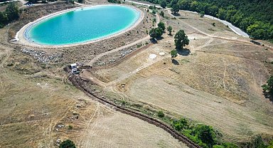 Bursa Gemlik'te sulama tesisi kısa sürede yüzde 80 tamamlandı