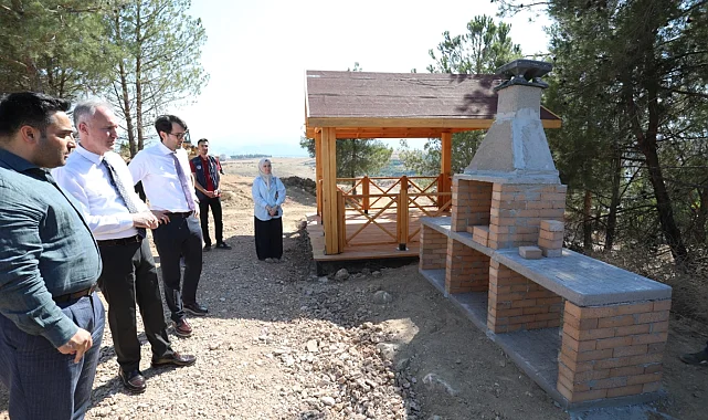 Bursa İnegöl Millet Bahçesi'nde üst yapı çalışmaları başladı