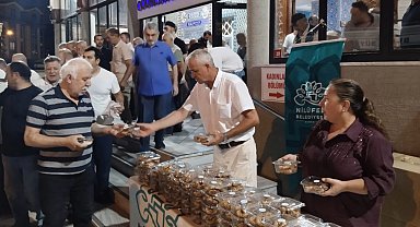 Bursa Nilüfer'den kandil simidi ikramı