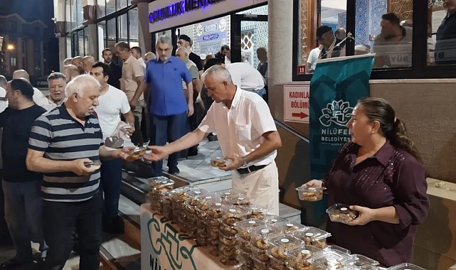 Bursa Nilüfer'den kandil simidi ikramı