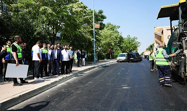 Bursa Panayır'ın altyapı ve yollarına Büyükşehir eli