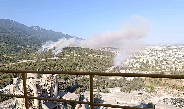 Bursa'daki alevlere havadan müdahale güçlendirildi