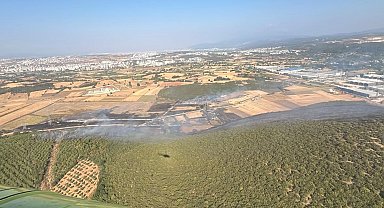 Bursa'daki yangının enerjisi düşürüldü