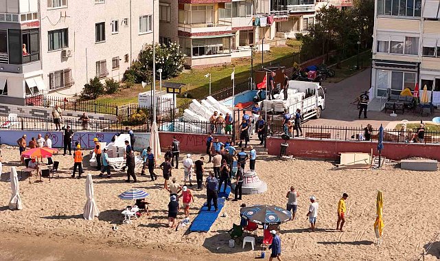 Büyükçekmece'de kumsalları işgal edenlere geçit verilmiyor