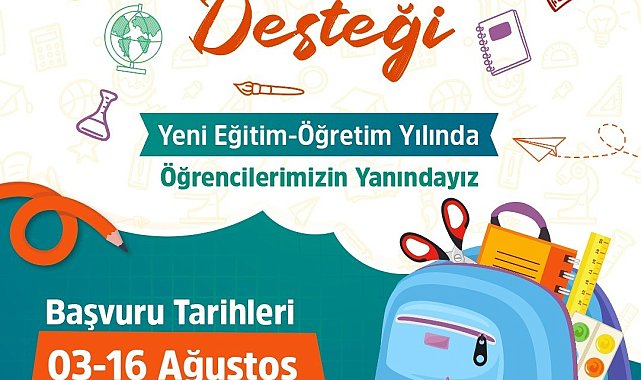 Büyükşehir'den öğrencilere kırtasiye desteği