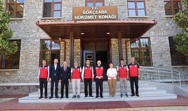 Çanakkale Tarım ve Orman Bakanlığı teşkilatından Kaymakam Acar'a ziyaret