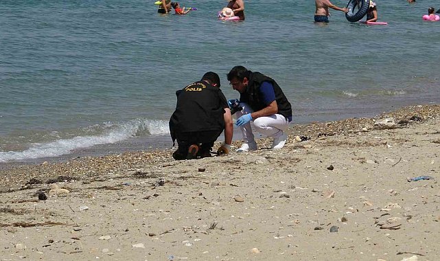 Çanakkale'de plajda savaştan kalma olduğu değerlendirilen askeri mühimmat bulundu