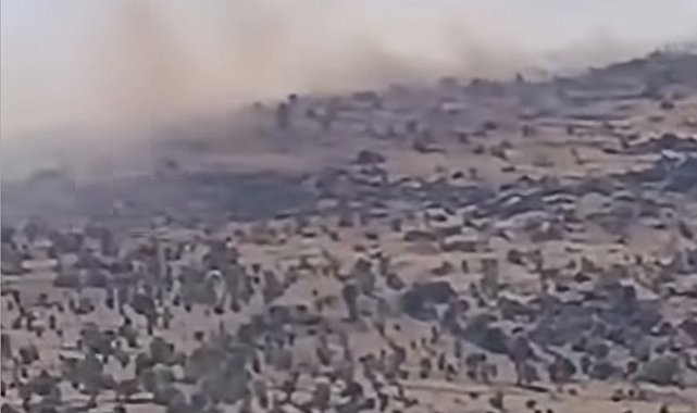 Çankırı'da çıkan arazi yangını kontrol altına alındı