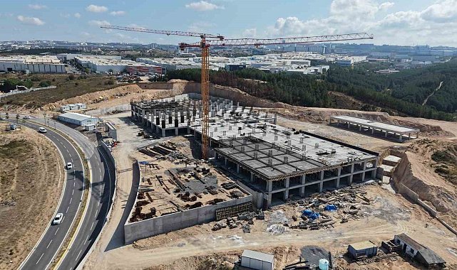 Çayırova'da 200 yataklı devlet hastanesinin inşaatı sürüyor