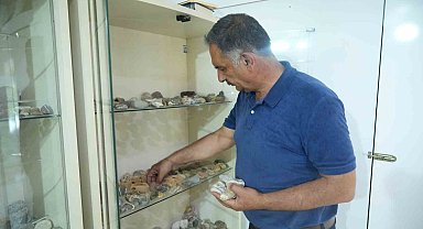 Çobanlık yaparken başlayan taş merakı 40 yıllık koleksiyona dönüştü