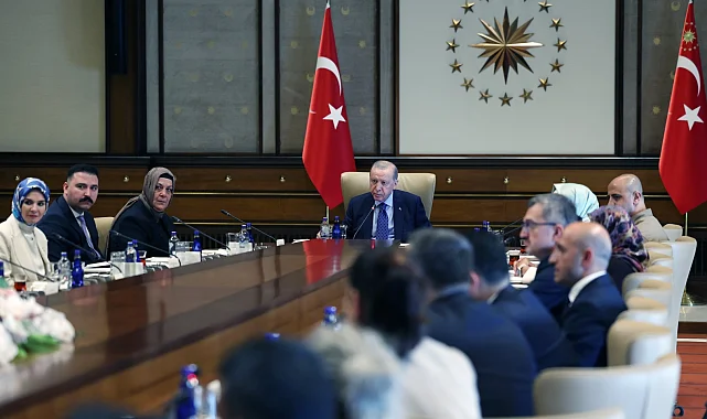 Cumhurbaşkanı Erdoğan şehit yakınları ve gazileri ağırladı