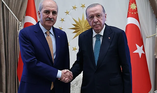 Cumhurbaşkanı Erdoğan, TBMM Başkanı Kurtulmuş'u kabul etti