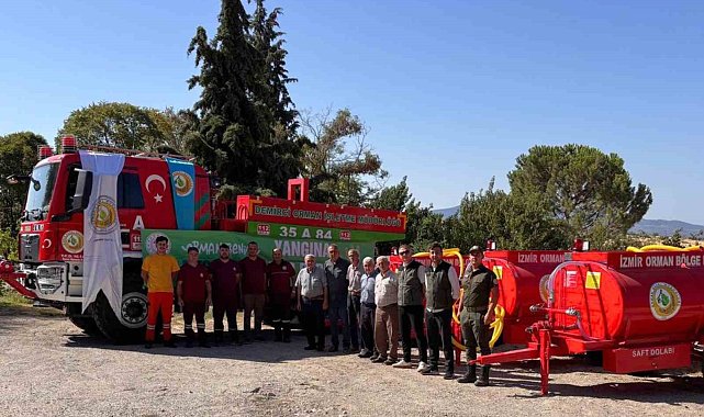 Demirci'de orman yangınlarına karşı 3 tonluk güç