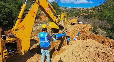 Denizli Çal'da içme suyu hattı yenilendi