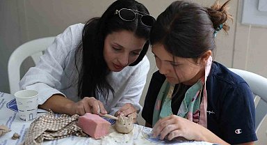 Didim Belediyesi seramik kursunda üretim devam ediyor