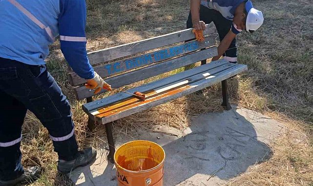 Didim'de park ve ortak kullanım alanlarında bakım seferberliği