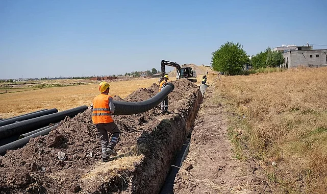 Diyarbakır Bağıvar'a 3 kilometrelik yeni kanalizasyon hattı