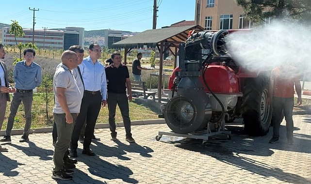 DPÜ Tavşanlı MYO'da geliştirilen "Turbo Fanlı Su Atomizer" protokole tanıtıldı