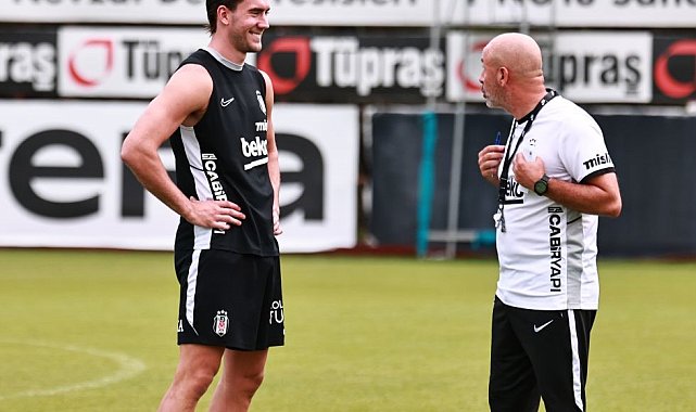 Dusan Vlahovic, Beşiktaş ile ilk antrenmanına çıktı