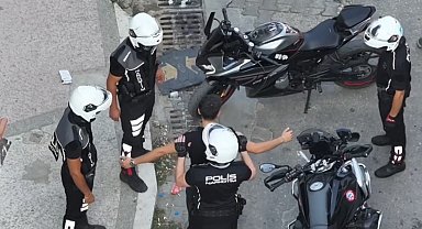 Edirne'de motorlu narkotik polisleri sahada