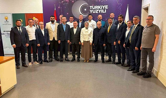 Edremit Ticaret Odası heyetinden AK Parti Genel Merkezi'ne ziyaret