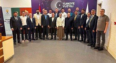 Edremit Ticaret Odası heyetinden AK Parti Genel Merkezi'ne ziyaret