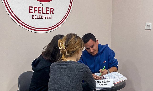 Efeler Belediyesi'nden sınavlar hazırlanan gençlere ücretsiz destek