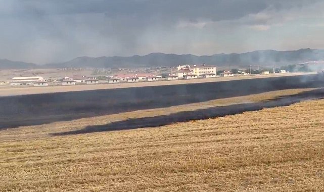 Elazığ'da anız yangını