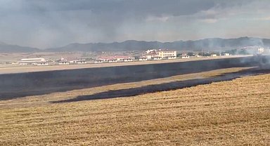 Elazığ'da anız yangını