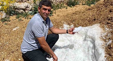 Elbistan'da yaz sıcağına karşı asırlık kar geleneği