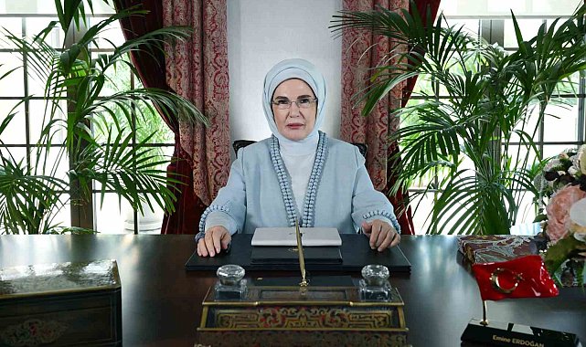 Emine Erdoğan, 6. Lider Eşleri Zirvesi'ne video mesaj gönderdi: