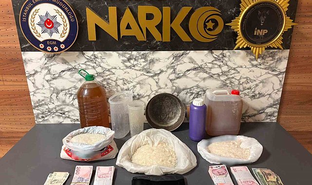 Esenyurt'ta 13 kilo 550 gram uyuşturucu ele geçirildi