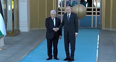 Filistin Devlet Başkanı Mahmud Abbas Başkent'te