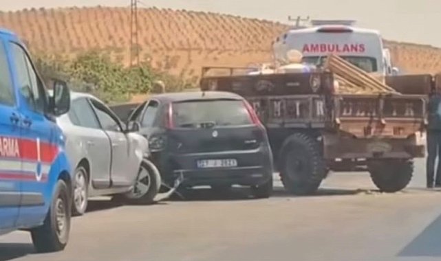 Gaziantep'te zincirleme kaza: 2 yaralı