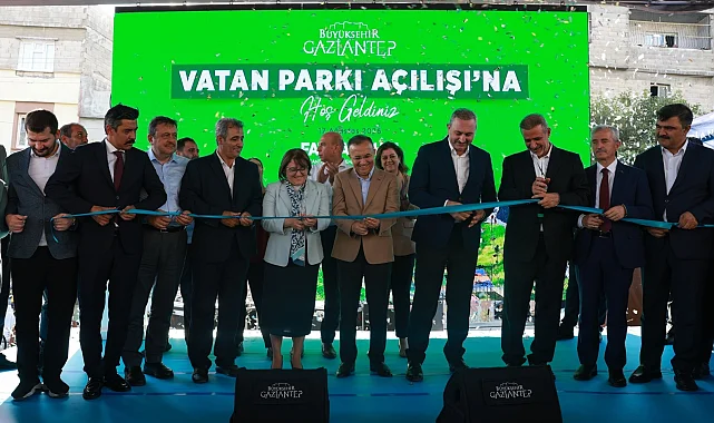 Gaziantep'in çehresini değiştirecek yeni park açıldı