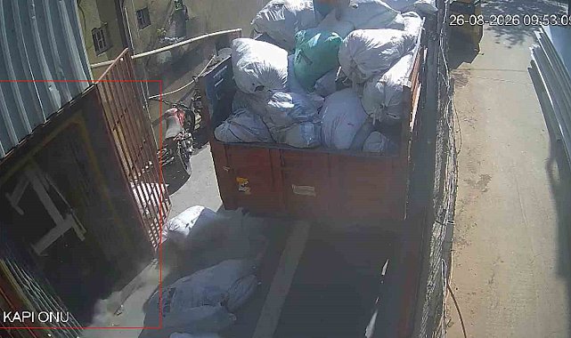Gaziosmanpaşa'da işçinin yaralandığı asansör kazası kamerada