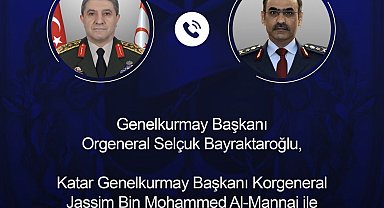 Genelkurmay Başkanı Orgeneral Bayraktaroğlu, Katarlı mevkidaşı Al-Mannai ile görüştü