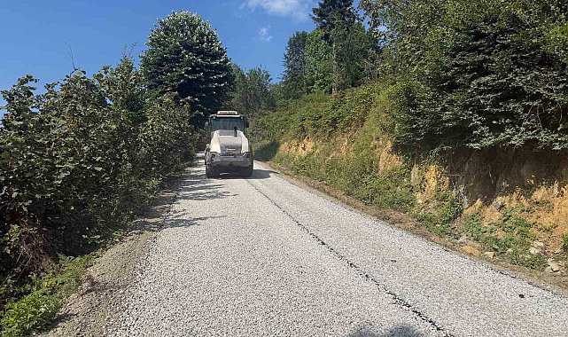 Gölyaka Bakacak'ta yollar yenilendi