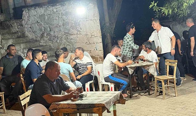 Gömeç'te siyasiler yangın mağdurlarını yalnız bırakmadı