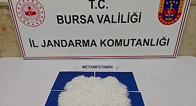 Gürsu'da uyuşturucu operasyonu... İş yerinden 1,9 kilogram metamfetamin çıktı