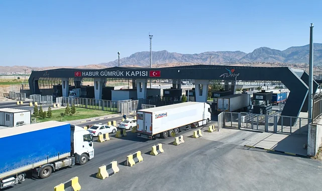 Habur'da 2026'nın TIR çıkış rekoru kırıldı