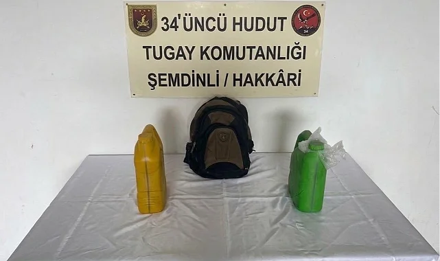 Hakkâri hudut hattında 8 kilo uyuşturucu ele geçirildi