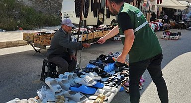 Halk pazarında bağımlılıklara karşı farkındalık çalışması
