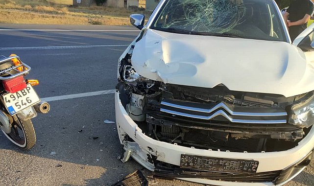 Hasköy-Korkut yolunda feci kaza: Motosiklet sürücüsü ağır yaralandı