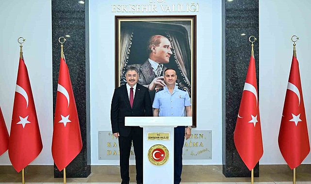 Hava Kuvvetleri Komutanlığına atanan Orgeneral Dalkıran'dan Vali Yılmaz'a veda ziyareti